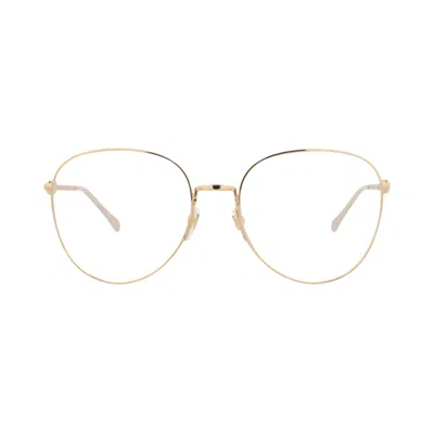 Pre-owned Gucci Cat Eye Optical Glasses 'gold/transparent' | Women's Size Onesize