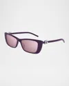 Gucci Cat-eye Plastic Sunglasses In Shiny Black