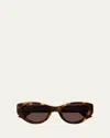 Gucci Cat-eye Recycled Acetate Sunglasses In Havana