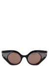 Gucci Womens Gc002002 Gg1327s Round-frame Polyamide Sunglasses Black