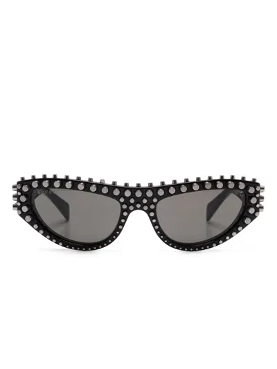 Gucci Cat-eye Sunglasses In 黑色
