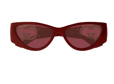 GUCCI GUCCI EYEWEAR CAT-EYE FRAME SUNGLASSES