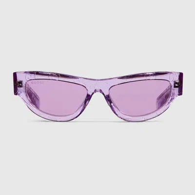 Gucci Cat Eye Sunglasses In Purple