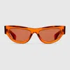 Gucci Cat Eye Sunglasses In Orange