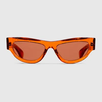Gucci Cat Eye Sunglasses In Orange