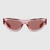 Gucci Cat Eye Sunglasses In Purple