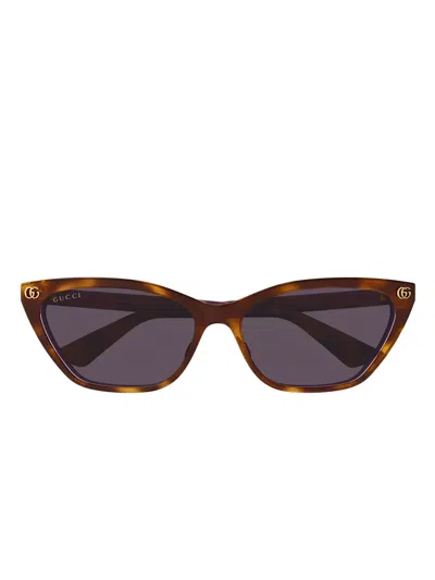 Gucci Cat-eye Sunglasses In Brown