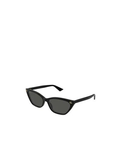 Gucci Geometric-frame Sunglasses In Black