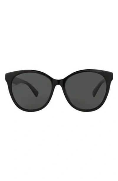 Gucci Cat Eye Sunglasses In Black