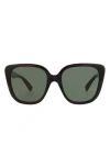 Gucci Cat Eye Sunglasses In Black