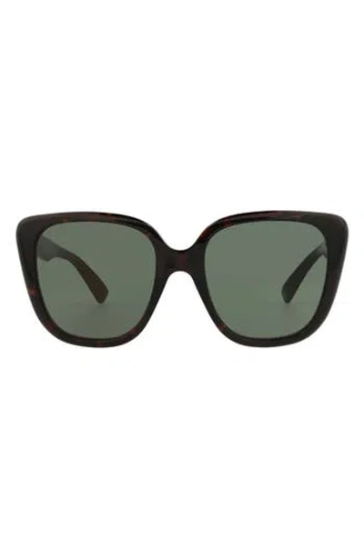Gucci Cat Eye Sunglasses In Black