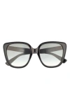 Gucci Cat Eye Sunglasses In Black