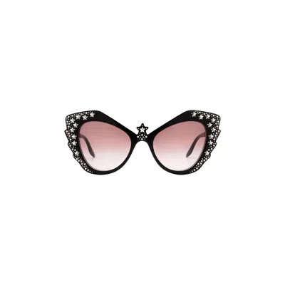 Pre-owned Gucci Cat Eye Sunglasses 'black'