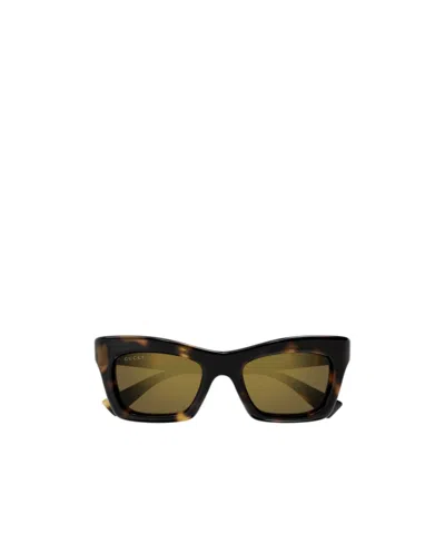 GUCCI GUCCI EYEWEAR CAT EYE FRAME SUNGLASSES