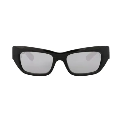 Pre-owned Gucci Cat Eye Sunglasses 'black/silver' | Men's Size Onesize