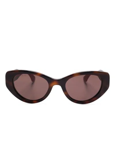 Gucci Cat-eye Sunglasses In Brown