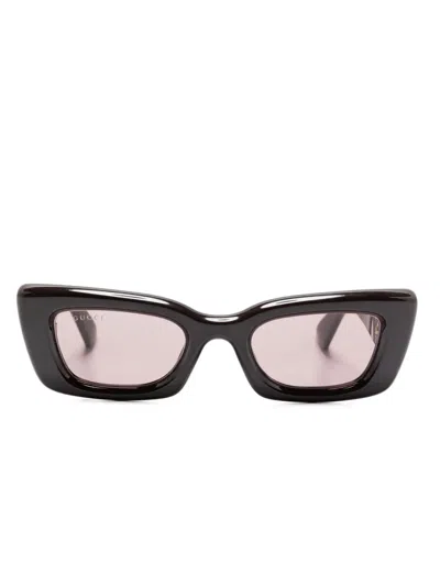 Pre-owned Gucci Cat-eye Sunglasses In Brown
