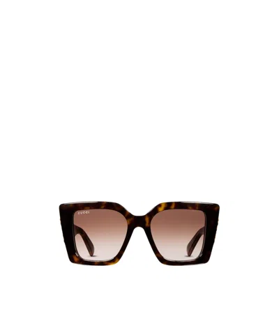 Gucci Cat-eye Sunglasses In Brown