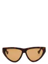 Gucci Bold Cat Eye Sunglasses With Tortoiseshell In Brown