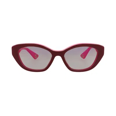 Pre-owned Gucci Cat Eye Sunglasses 'burgundy/fuchsia/red' | Women's Size Onesize