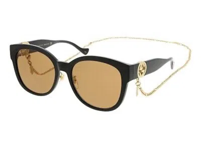 Pre-owned Gucci Cat Eye Sunglasses In Black (gg1028sk/004/58)