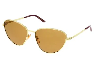 Pre-owned Gucci Cat Eye Sunglasses In Gold (gg0803s/002/58)