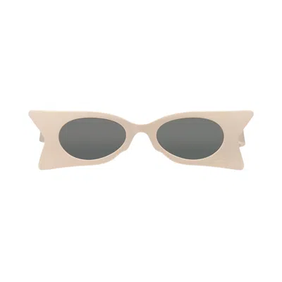 Pre-owned Gucci Cat Eye Sunglasses 'ivory/grey' | Cream | Women's Size Onesize In Beige