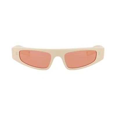 Pre-owned Gucci Cat Eye Sunglasses 'ivory/red' | Cream | Women's Size Onesize In White