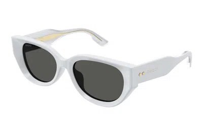 Pre-owned Gucci Cat Eye Sunglasses Light Gray/black (gg1532sa-003)