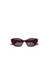 Gucci Eyewear Cat-eye Frame Sunglasses In Multicolor