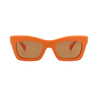 Pre-owned Gucci Cat Eye Sunglasses 'orange/brown' | Women's Size Onesize