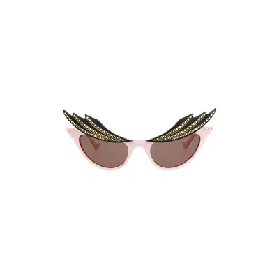 Pre-owned Gucci Cat Eye Sunglasses 'pink/brown'