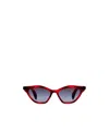 Gucci Cat Eye Sunglasses In Red