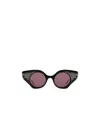 Gucci Cat-eye Sunglasses With Crystals In Gray