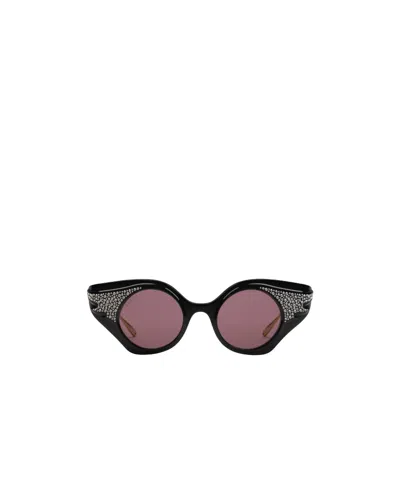 Gucci Cat-eye Sunglasses With Crystals In Gray