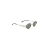 Gucci Cat-eye Sunglasses With Metallic Finish And Premium Craftsmanship In Gold