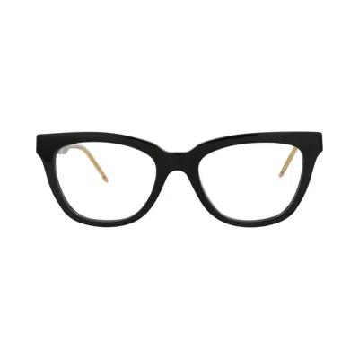 Pre-owned Gucci Cat Eye-frame Acetate Optical Frames 'black/transparent' | Women's Size Onesize