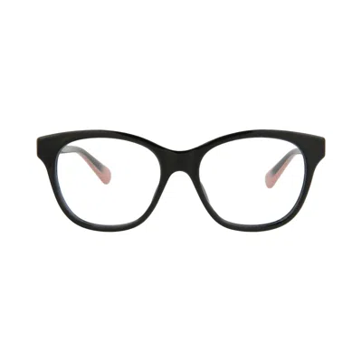 Pre-owned Gucci Cat Eye-frame Acetate Optical Frames 'black/transparent' | Women's Size Onesize