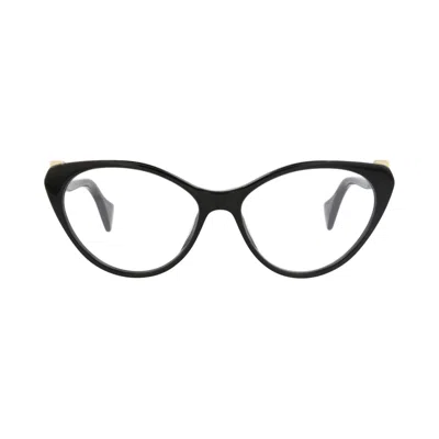 Pre-owned Gucci Cat Eye-frame Acetate Optical Frames 'black/transparent' | Women's Size Onesize