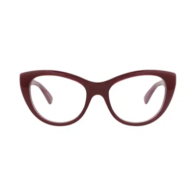 Pre-owned Gucci Cat Eye-frame Acetate Optical Frames 'burgundy/transparent' | Red | Women's Size Onesize