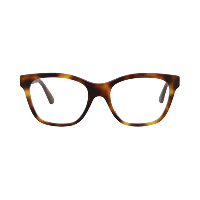 Pre-owned Gucci Cat Eye-frame Acetate Optical Frames 'havana/transparent' | Brown | Women's Size Onesize