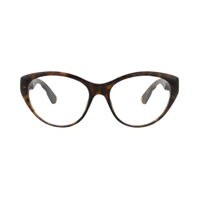 Pre-owned Gucci Cat Eye-frame Acetate Optical Frames 'havana/transparent' | Brown | Women's Size Onesize
