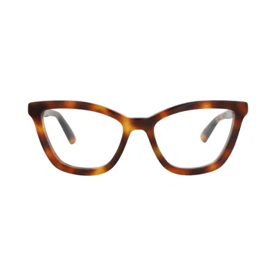 Pre-owned Gucci Cat Eye-frame Recycled Acetate Optical Frames 'havana/transparent' | Brown | Women's Size Ones