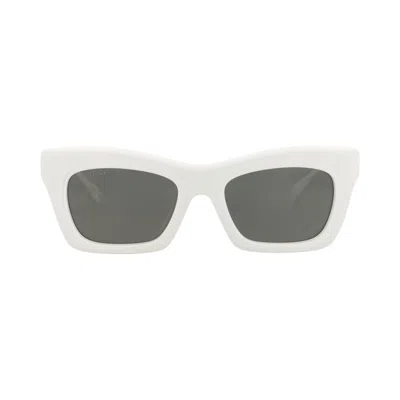 Pre-owned Gucci Cat Eye-frame Recycled Acetate Sunglasses 'white/grey' | Women's Size Onesize