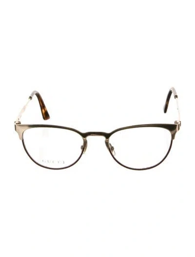 Pre-owned Gucci Cat-eye Eyeglasses In Multi