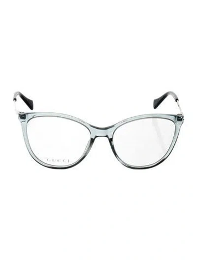 Pre-owned Gucci Cat-eye Eyeglasses In Transparent