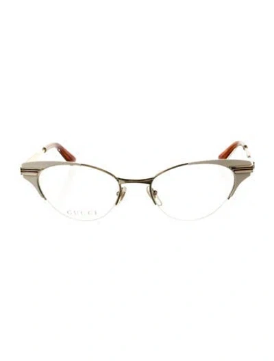 Pre-owned Gucci Cat-eye Eyeglasses W/ Tags In Neutral