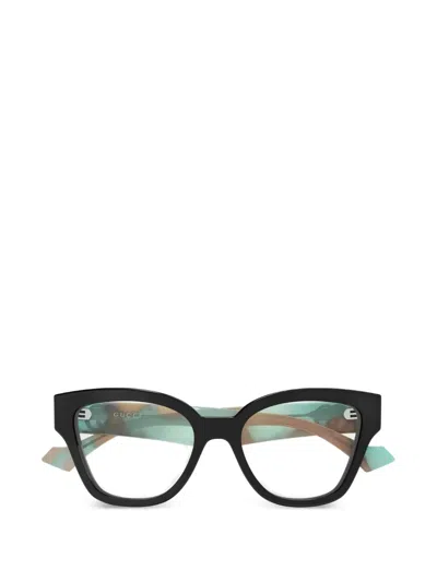 Gucci Cat-eye Frame Glasses In Black