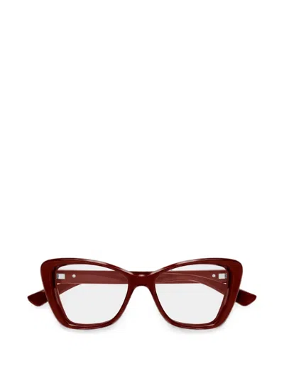 Gucci Cat-eye Frame Glasses In Burgundy