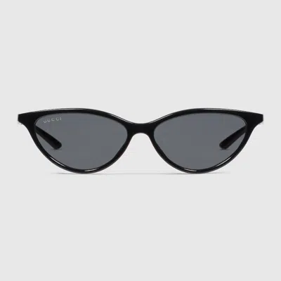 Gucci Cat-eye Frame Sunglasses In Black